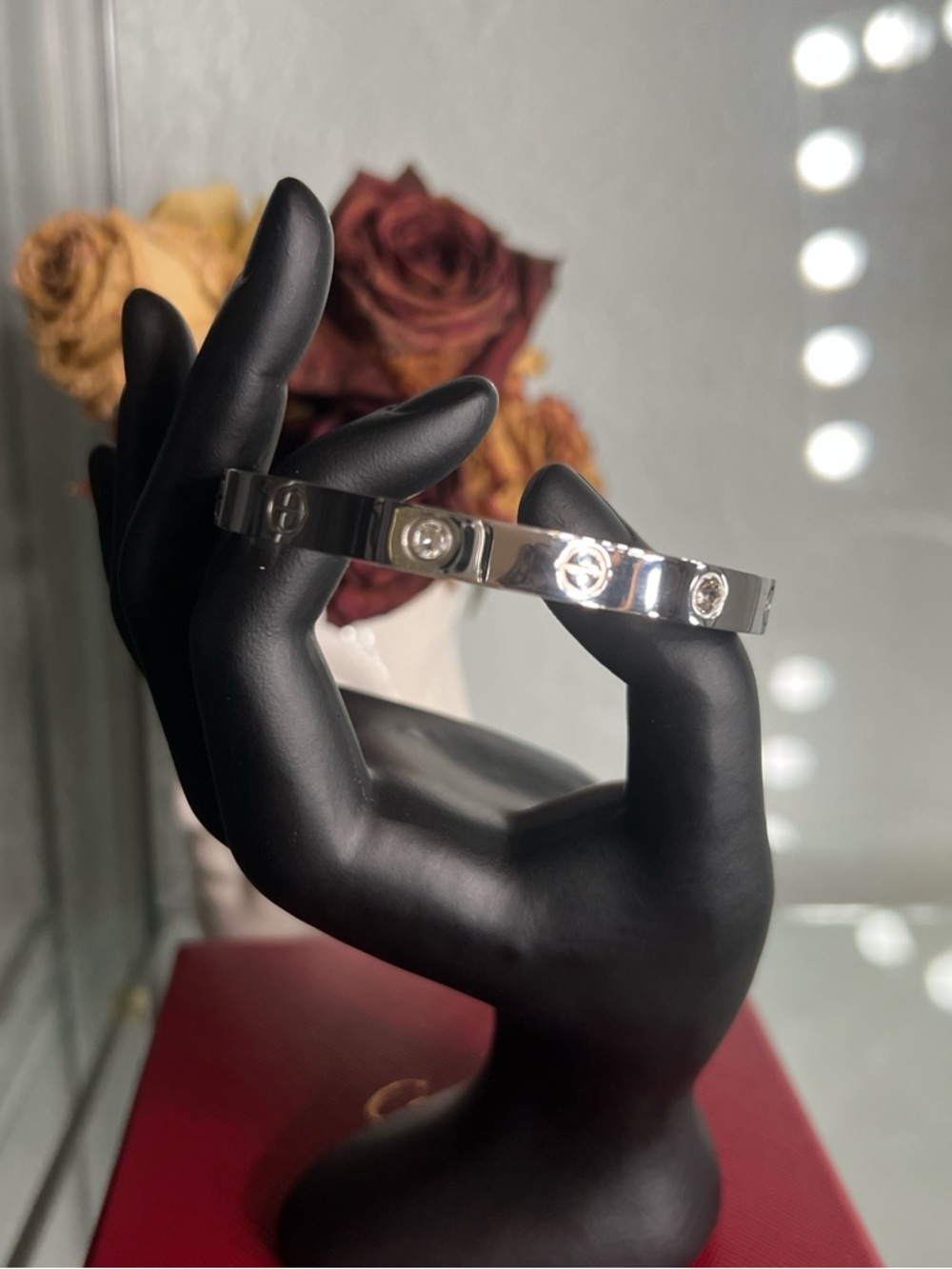 Silver Screw Bangle